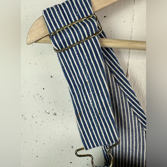 Vintage Union Made Sanforized Osh Kosh Vestbak Hickory Stripe Railroad Overalls - Picture 9 of 11